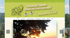 Desktop Screenshot of ferienhof-jansen.de